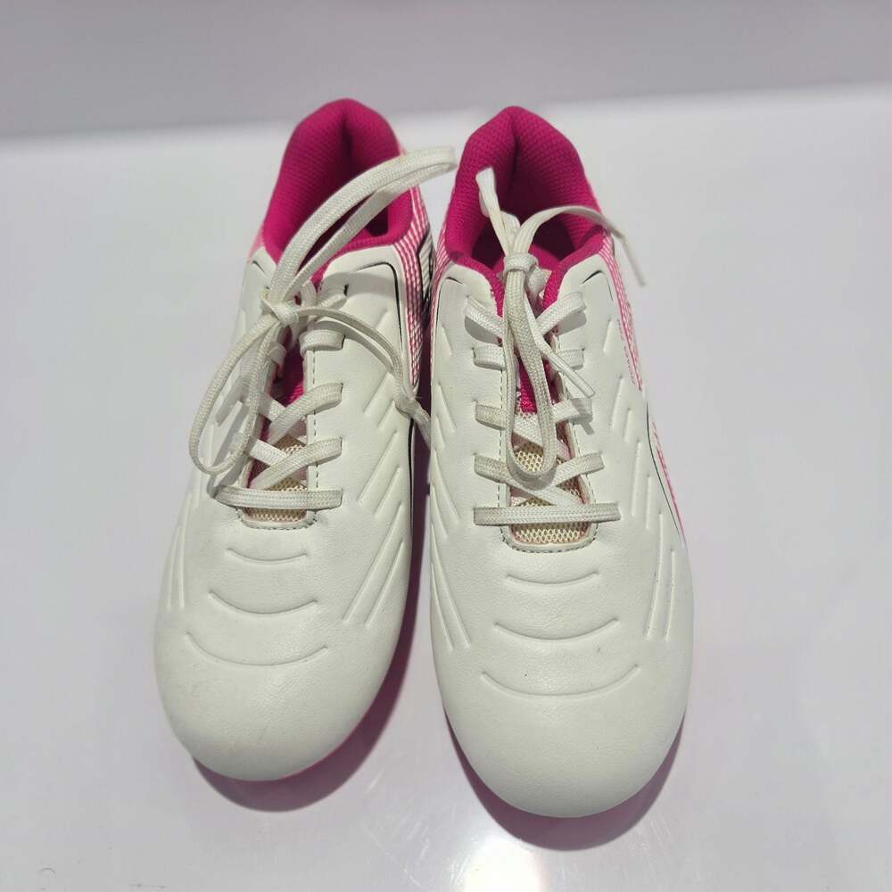 Lotto Roma 700 Youth Soccer Cleats White and Pink Size 4